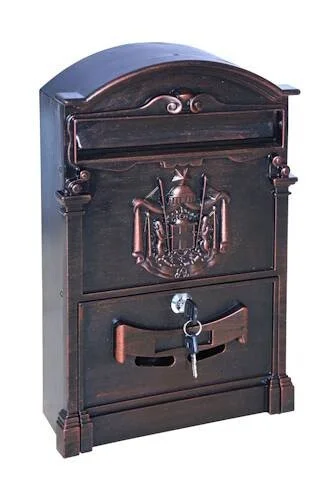 Почтовый ящик уличный ВН-12 коричневый антик