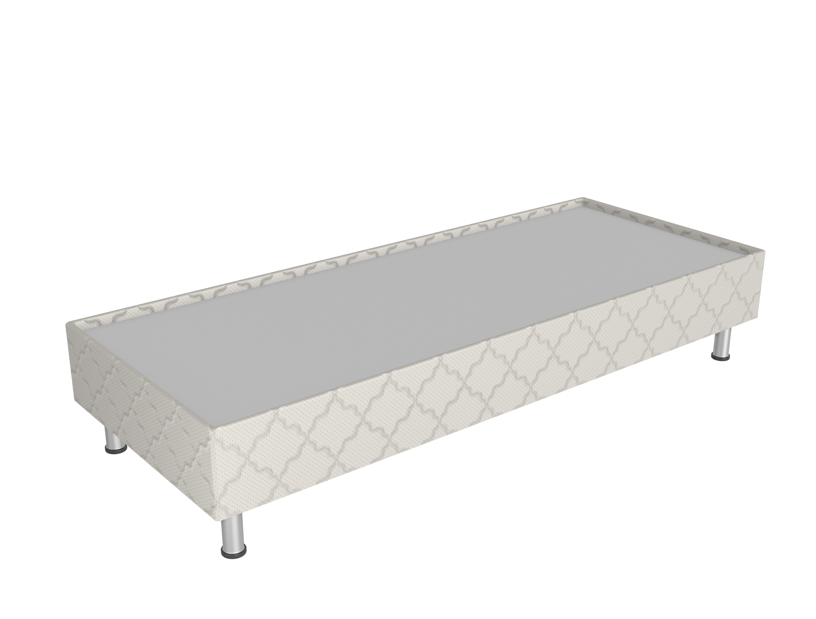 Spring box кровать основание — СБ-200/90 бежевый (2000х900х380 мм) для гостиницы