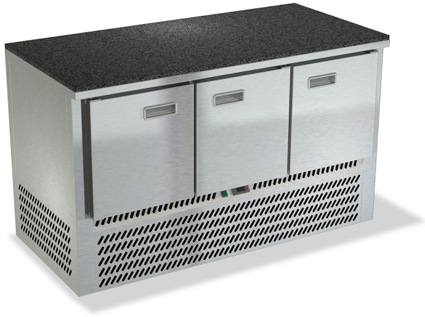 Морозильный стол нижний агрегат столешница камень без борта СПН/М-323/03-1407 (1485x700x850 мм)