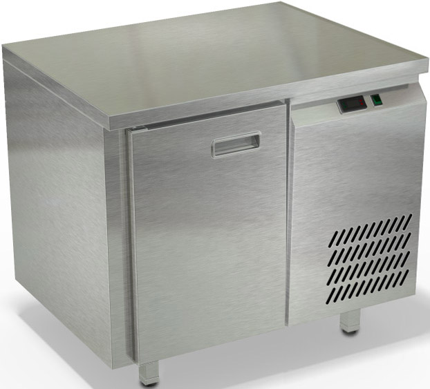 Морозильный стол боковой агрегат, столешница полипропилен, без борта СПБ/М-521/10-906 (900x600x850 мм)