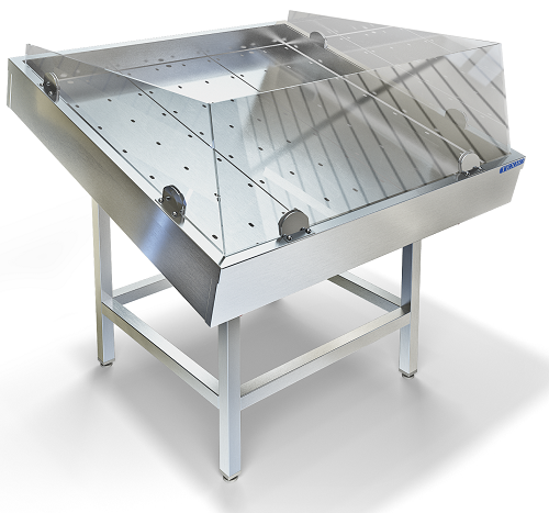 Стол кухонный рыба на льду без агрегата СП-601/2012 (2000x1500x1030 мм)